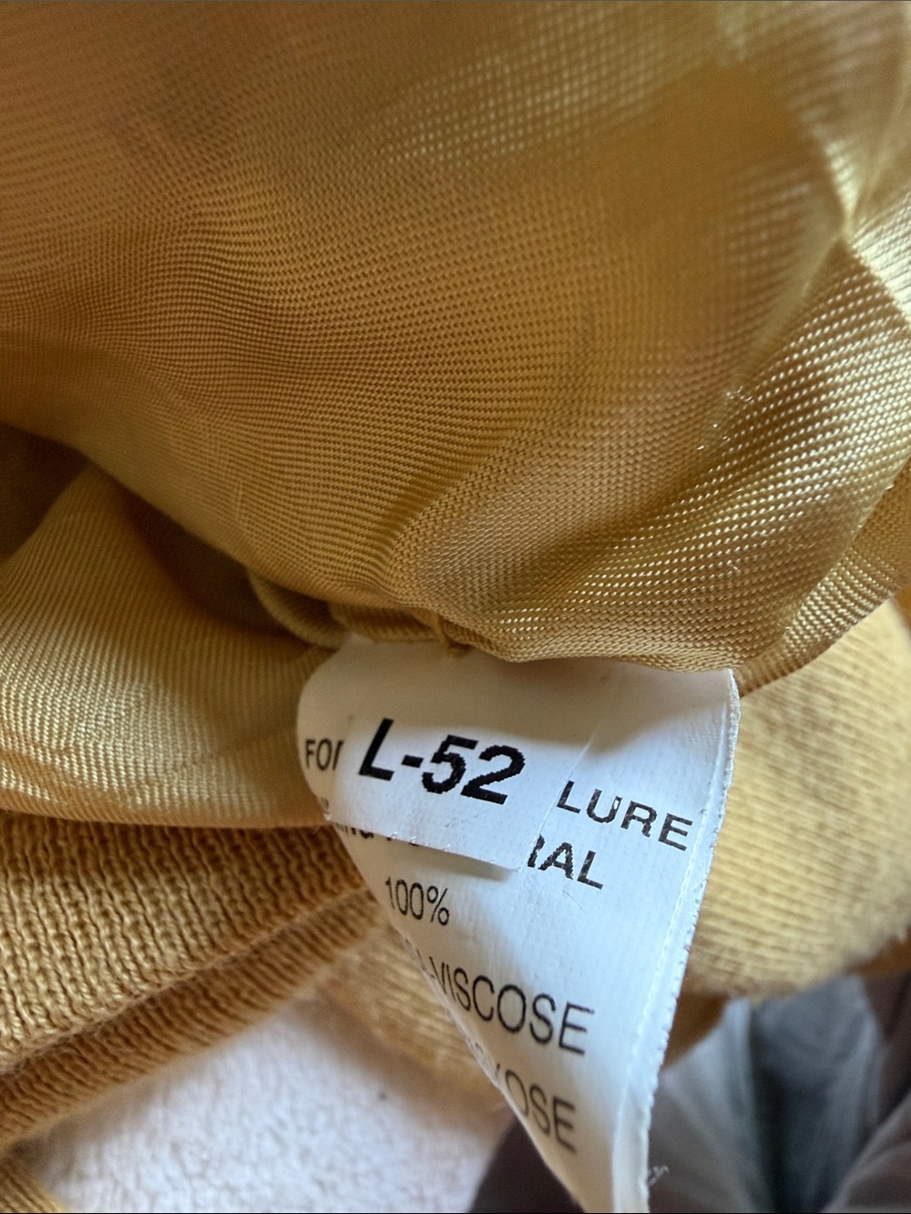 Men's Vintage Mustard Button-Front Cardigan with Contrast Trim - Picture 11 of 11